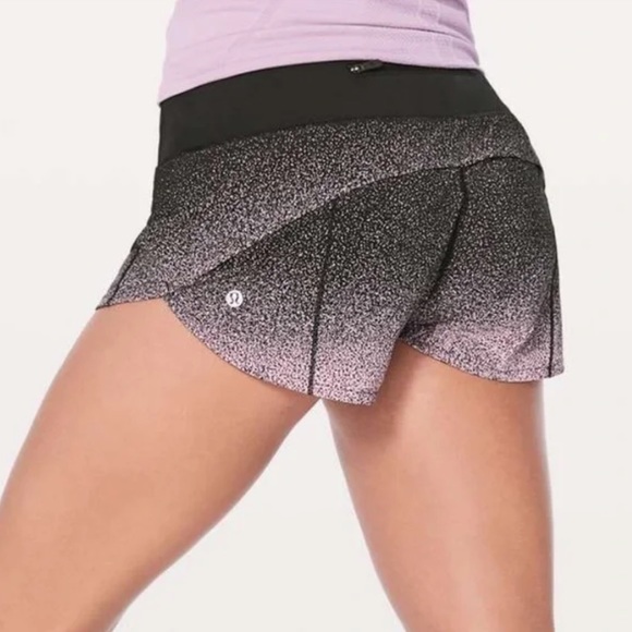 Lululemon Speed Up running shorts. In SOLD OUT Ombre Speckle - Picture 3 of 10